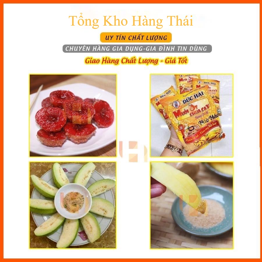 [ CHUẨN LOẠI NGON ] Muối Hảo Hảo, Muối Chấm Hoa quả - Hương Vị Tuổi Thơ - Chính Hãng Đức Hải 500gr (tongkhohangthai1)