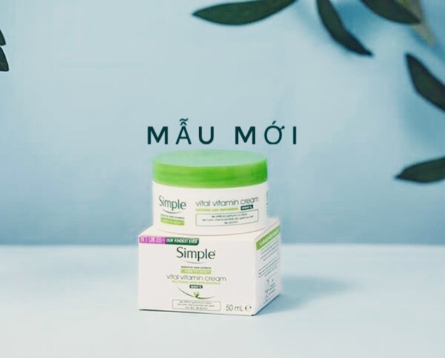 Kem dưỡng ban ngày chống nắng simple, kem dưỡng ban đêm Simple vital vitamin night cream