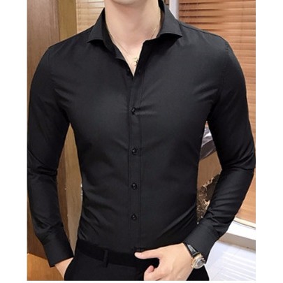 Áo sơ mi nam dài tay màu trắng vải không nhăn rất đẹp | BigBuy360 - bigbuy360.vn