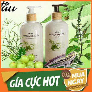 Dầu Gội Xả Sạch Gàu, Ngăn Rụng Tóc, Dưỡng Tóc Organic Amla Detox