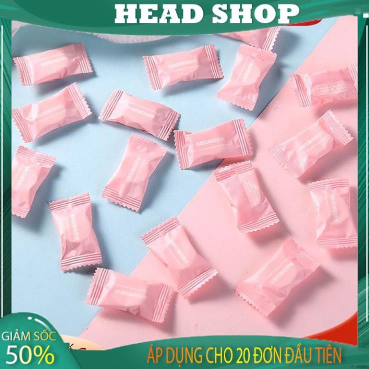Khăn giấy nén hình viên kẹo bỏ túi du lịch vải cotton KN13 HEADSHOP