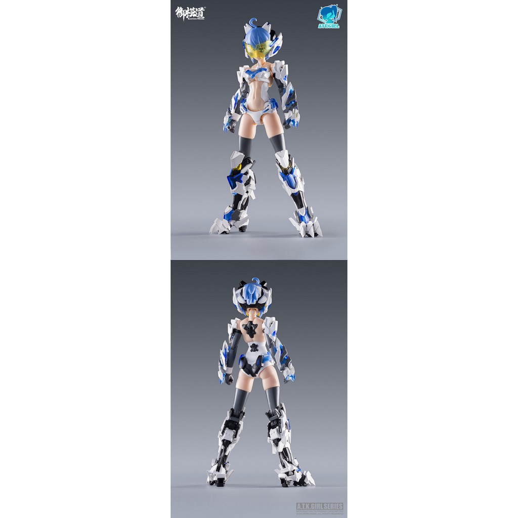 Mô hình lắp ráp ATKGIRL 03 Pretty Armor White tiger 1/12 PA Eastern Model Bạch Hổ 2.0 (tặng hộp đựng part)