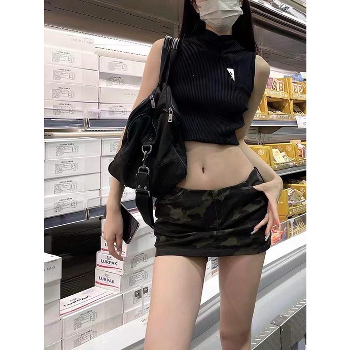 Áo Thun Không Tay Có Nón Trùm Đầu Mẫu Mới Dành Cho Nữ