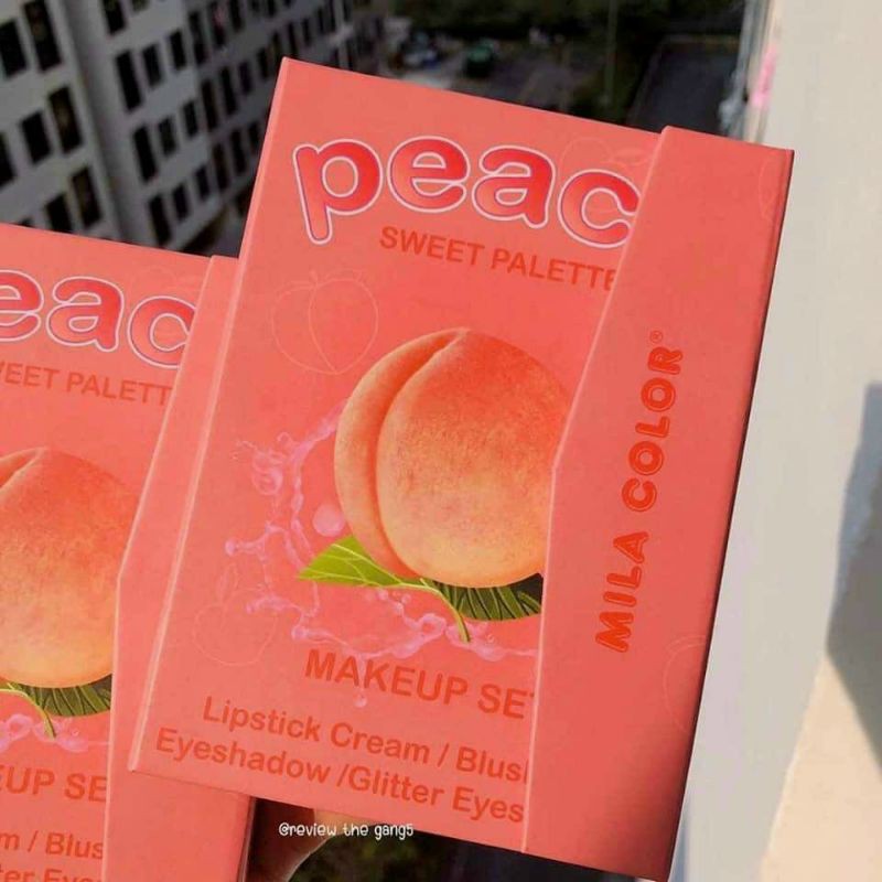 PHẤN MẮT BÓP MILA KIT MAKE UP PEACH