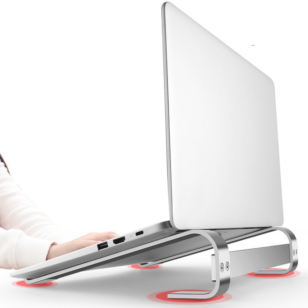 Giá Đỡ Laptop Nhôm Tản Nhiệt Macbook Air Pro 14 inch, 15.6 inch, 17 inch 12 inch Để Bàn