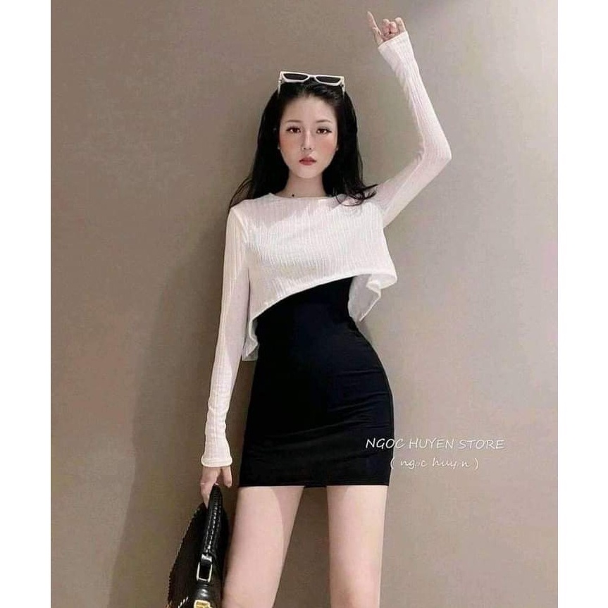 Set váy kèm áo khoác ngoài cực dễ thương binngoc123 | BigBuy360 - bigbuy360.vn