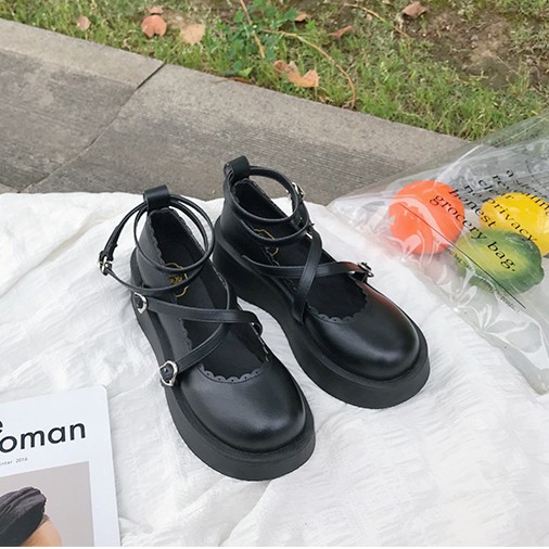 (SẴN 1 SỐ SIZE) Giày Ulzzang Nữ Đế 6 phân Khoá trái tim CỰC CUTE | BigBuy360 - bigbuy360.vn