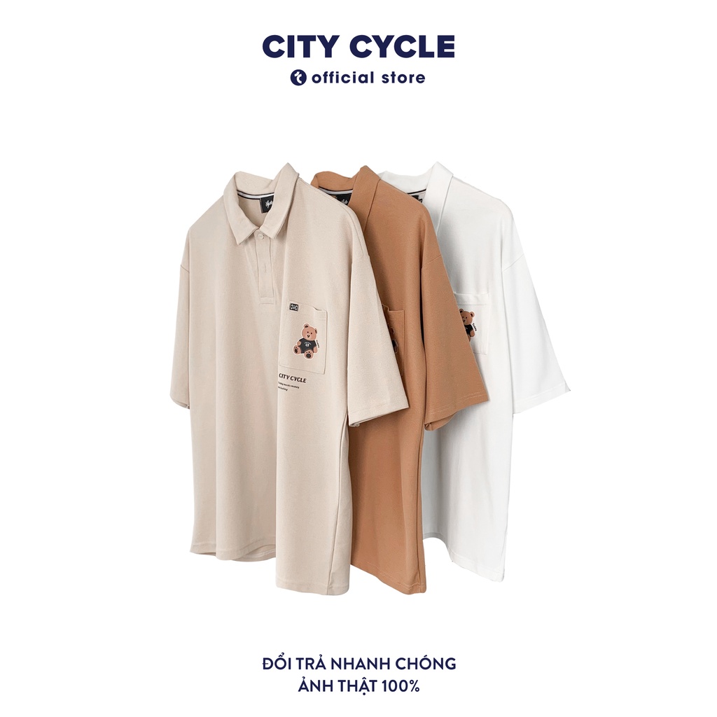 Áo polo nam nữ Teddy Money City Cycle - Áo thun nam có cổ Unisex form rộng Local Brand