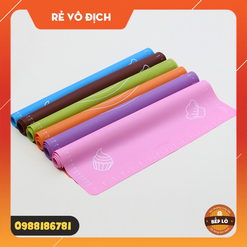 Thảm nhào bột chống dính silicon 50x40cm