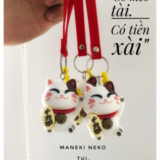 Móc khoá mèo tài