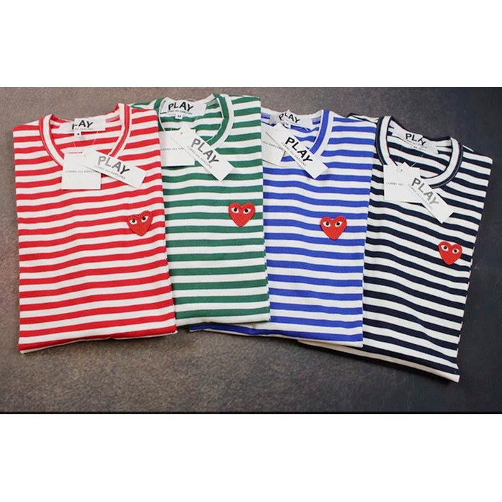Play comme des garcons CDG Áo thun nam nữ ngắn tay giản dị mới