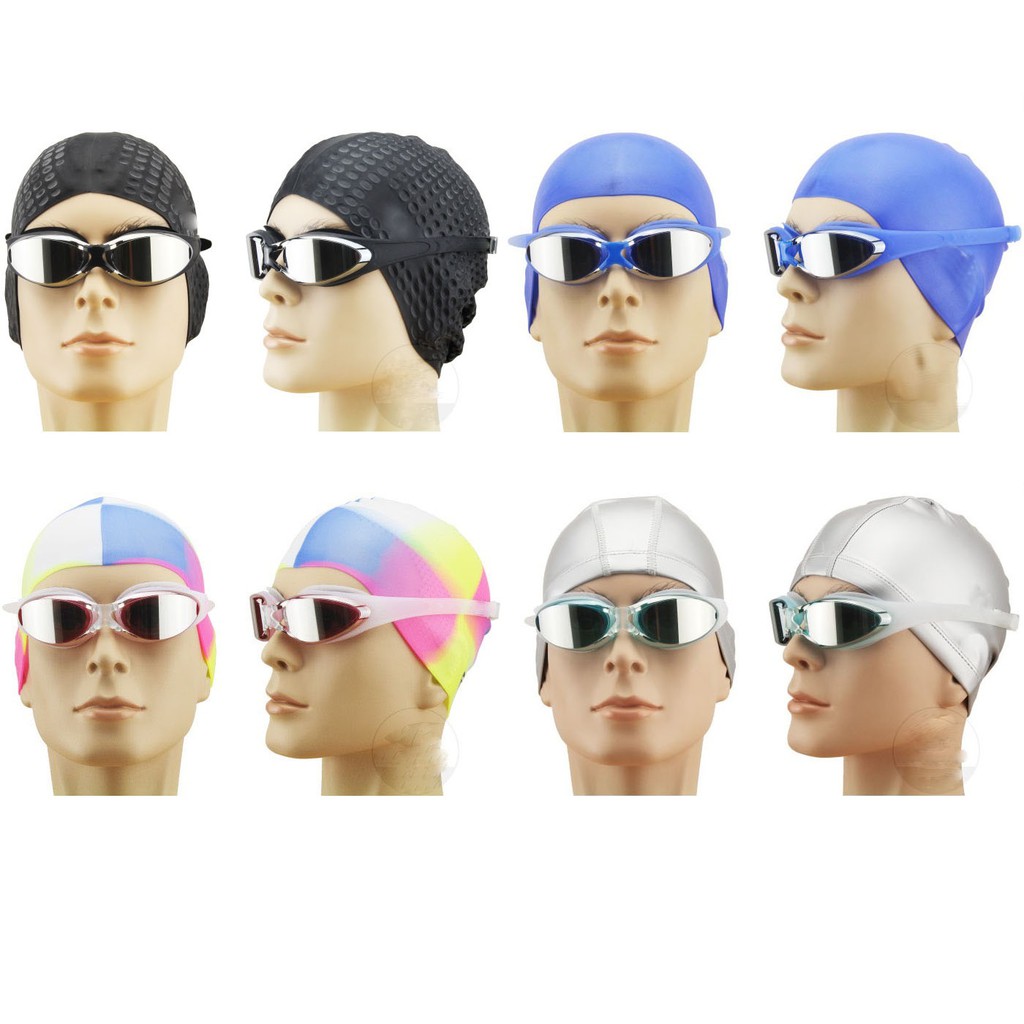 Kính bơi tráng gương, kính bơi người lớn POPO G300 mắt kiếng bơi chống tia UV hạn chế sương mờ dây đeo vừa mọi cỡ đầu