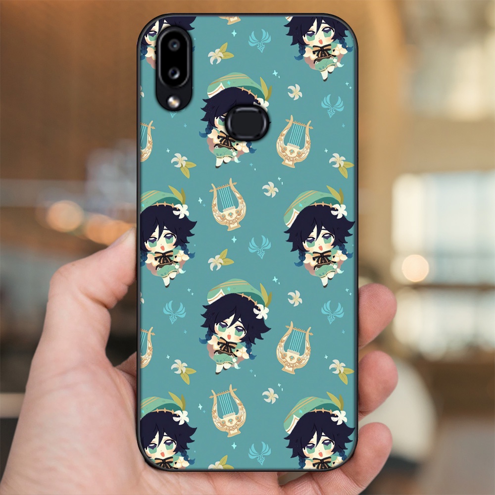 Ốp lưng Samsung A10S viền đen in hình Venti Genshin Impact