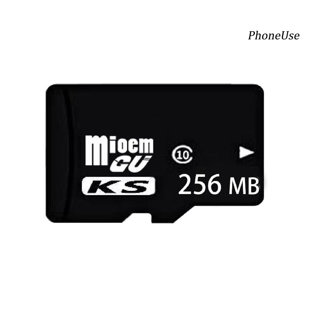 Thẻ nhớ TF PU-128M 256M 512M 1G 2G 4G 8G 16G 32G tốc độ cao màu đen bền bỉ dùng cho máy ghi dữ liệu của xe ô tô
