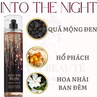 Xịt thơm cơ thể bodymist into the night