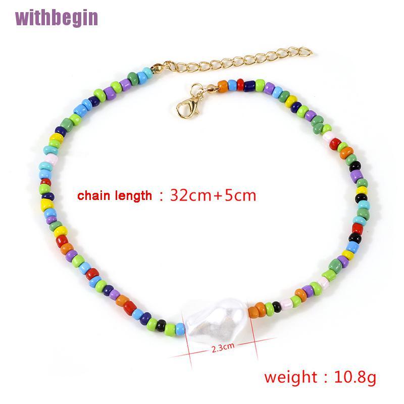 Vòng Cổ Choker Handmade Đính Hạt Ngọc Trai Nhiều Màu Cho Nữ