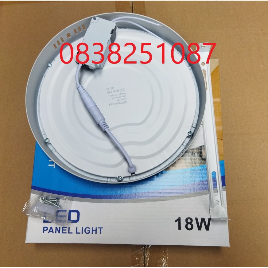 Đèn LED Ốp Trần 18w Tròn/Vuông Siêu Sáng - Tiết Kiệm Điện Năng Đèn LED Ốp Nổi