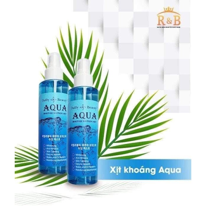 Xịt khoáng Aqua nhập khẩu Hàn Quốc R&B, cấp ẩm tức thì cho làn da cần nước | BigBuy360 - bigbuy360.vn
