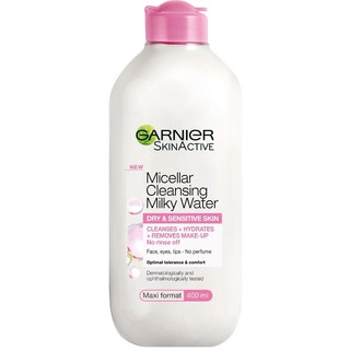 Sữa tẩy trang cho da khô Garnier Micellar Cleansing Milky Water 400 mL