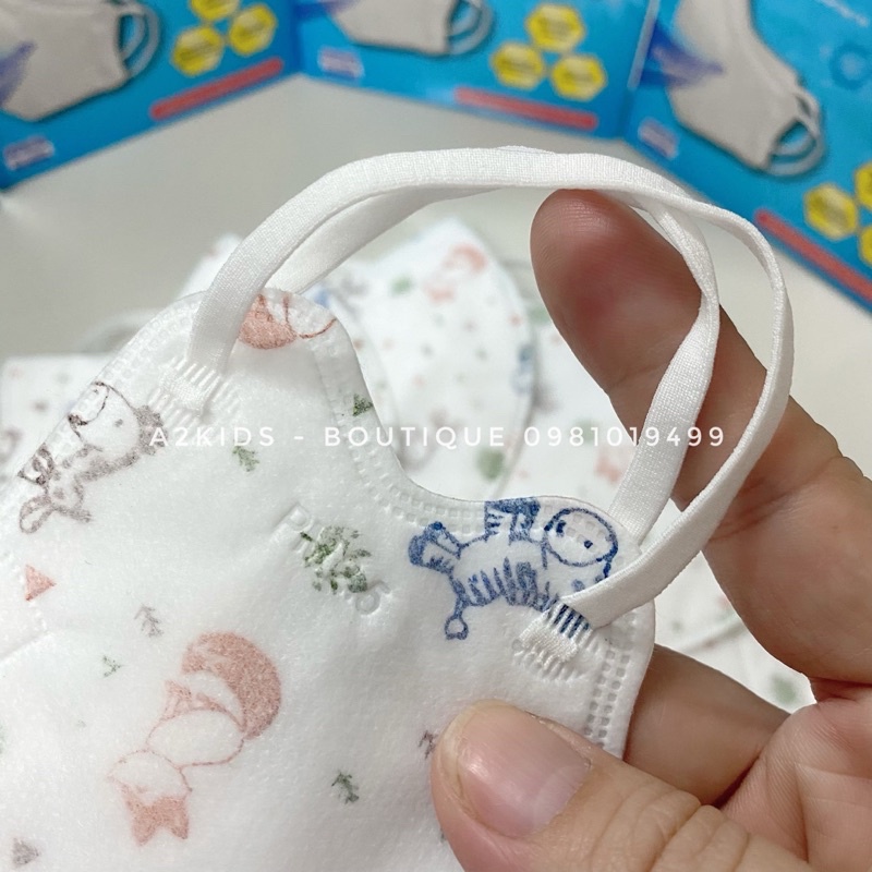 Khẩu Trang Cao Cấp 3D Mayan Kids PM2.5 4 Lớp Cho Bé Từ 3-11 Tuổi