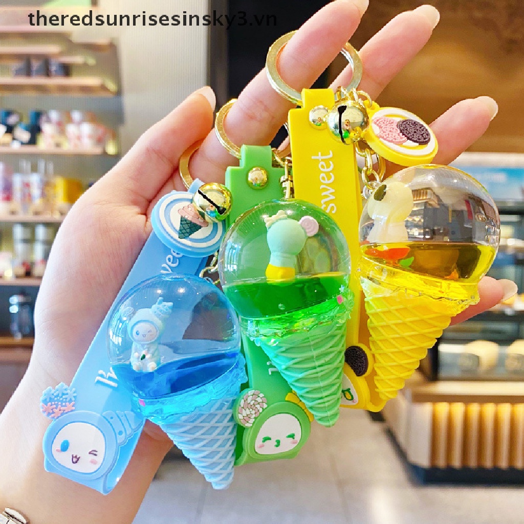 Móc Khóa Hình Cây Kem Dễ Thương