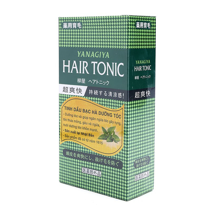 Tinh dầu bạc hà dưỡng tóc bạc hà Hair Tonic Medium Yanagiya 240ml