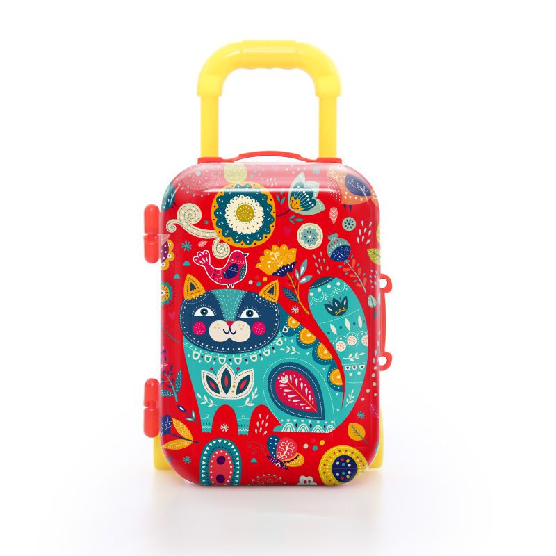 Hộp Đựng Kẹo Trò Chơi Mini Bằng Nhựa Hình Vali Dễ Thương Cho Bạn Gái