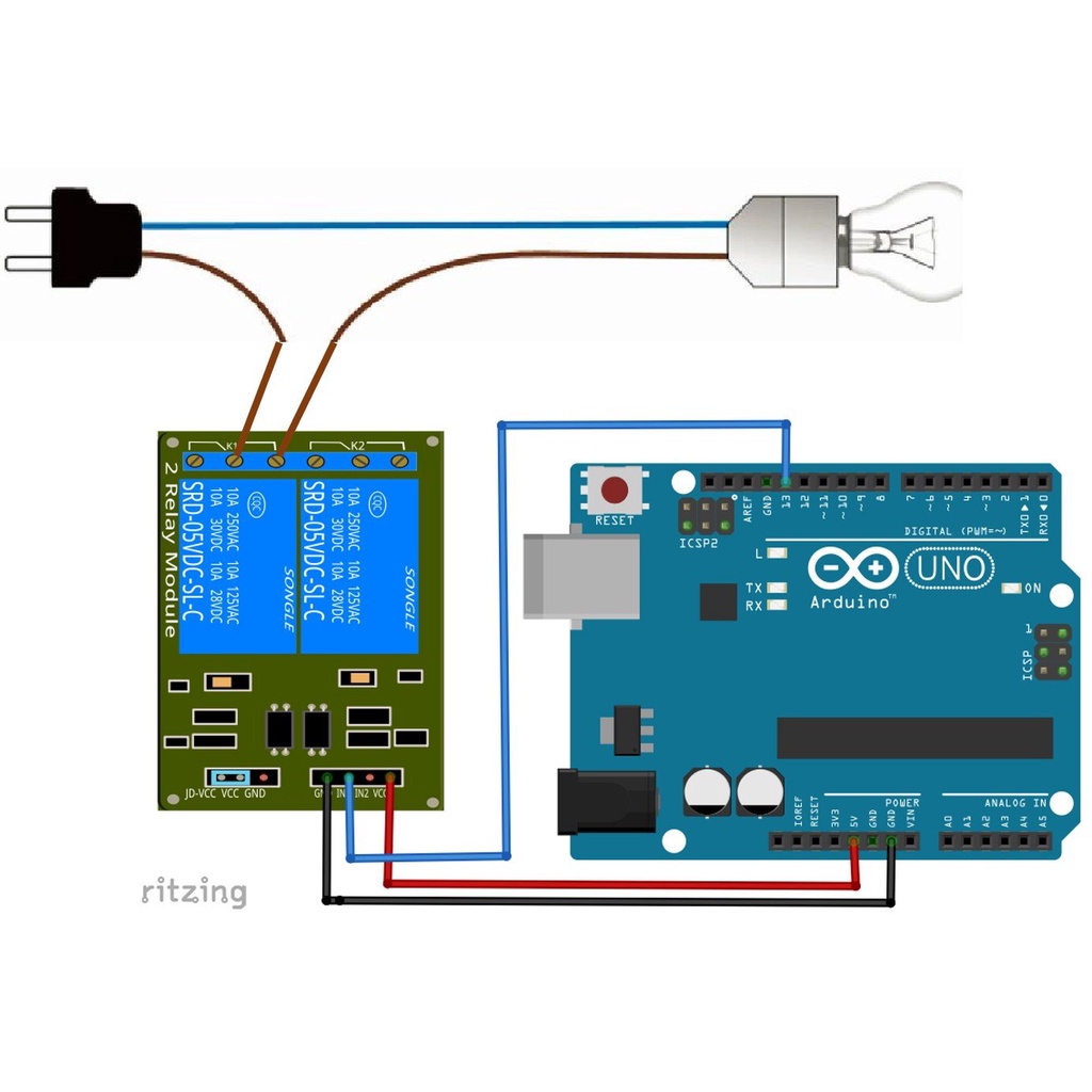 Module 2 Relay Kích Mức Thấp (LOW) Có Opto Cách Ly 5VDC - 12VDC - 24VDC