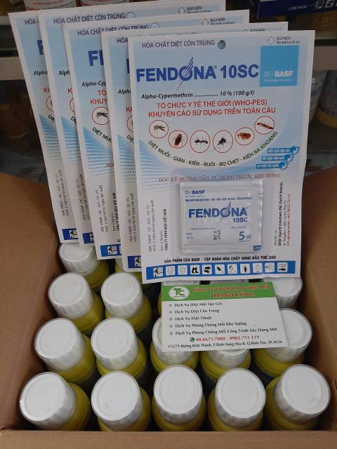 Thuốc diệt côn trùng ốc sên ăn Lan FENDONA 10SC 50ml -Hàng Mới