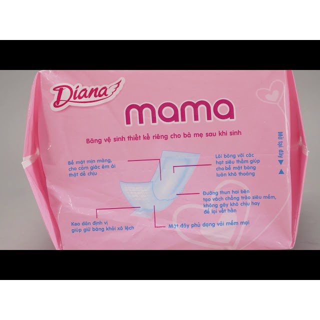 Băng vệ sinh Diana Mama cho mẹ bầu và sau sinh gói 12 miếng