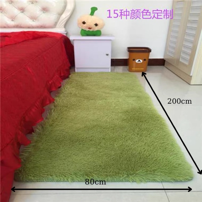 Thảm Lông Trải Sàn, Thảm Chân Giường Trang Trí Phòng Ngủ Phòng Khách Decor Sản Phẩm Size 1Mx1M6, 0.8X2M