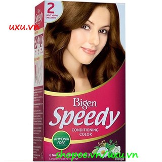 Thuốc Nhuộm Tóc Bigen Số 2 Nâu Hạt Dẻ Ánh Vàng Speedy Conditioning Color, Với uxu.vn Tất Cả Là Chính Hãng.