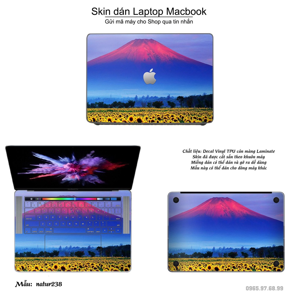 Skin dán Macbook mẫu thiên nhiên (đã cắt sẵn, inbox mã máy cho shop)