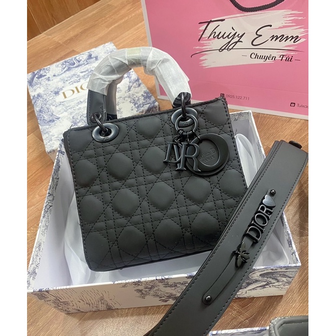 Túi xách nữ Dior Lady vuông 5 ô da mịn bản mới full màu quai chữ