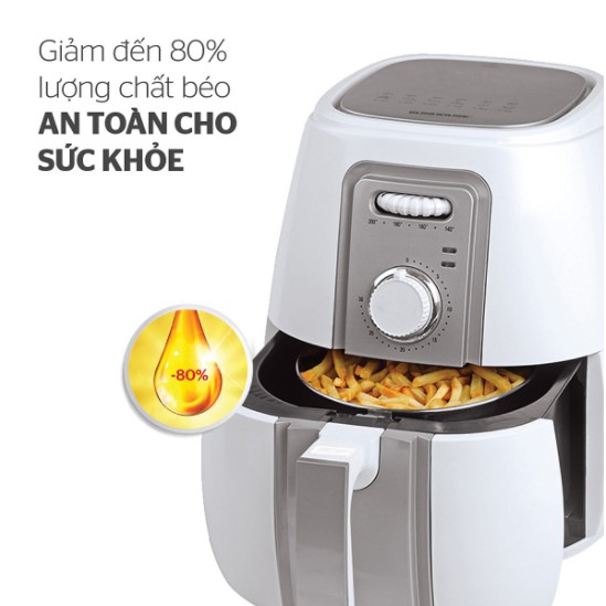 Nồi Chiên Không Dầu Sunhouse SHD4023W (3.0L) - Hàng Chính Hãng