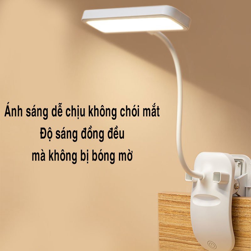 Đèn Bàn Học, Đèn Học Kẹp Bàn Mini, Có Thể Gấp Gọn, Điều Chỉnh Góc Nghiêng Linh Hoạt PAPAA.HOME