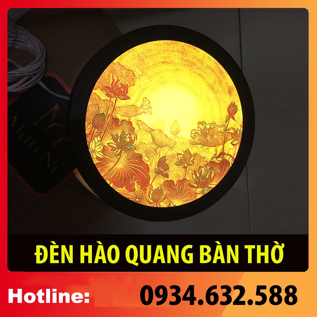 in trúc chỉ, khung sắt, Đường kính 30cm (đặt tượng thờ cao 25cm đến 40cm)