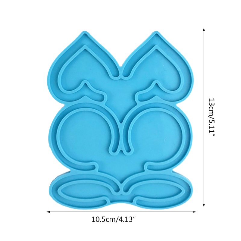 Khuôn Silicone Làm Bông Tai Bằng Resin Pha Lê UV DIY
