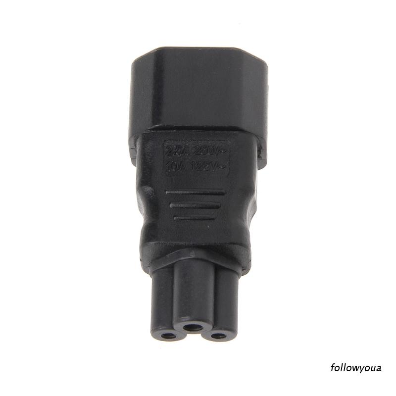 Phích cắm chuyển đổi IEC 320 C14 3-Pin Male sang C5 3-Pin Female