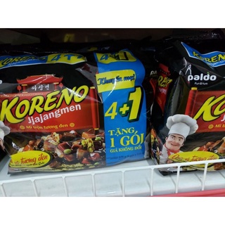 Lốc 5 gói mì tương đen Koreno Jajangmen 115g