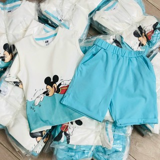 Set bộ ba lỗ Mickey HM chất cotton cho bé trai