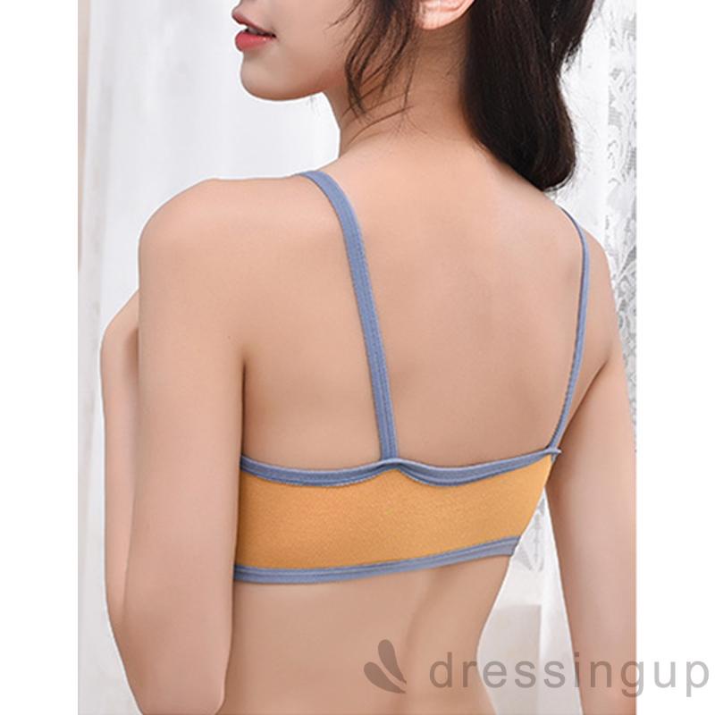 Áo ngực thể thao hai dây không đường may có đệm lót tháo rời được cho nữ