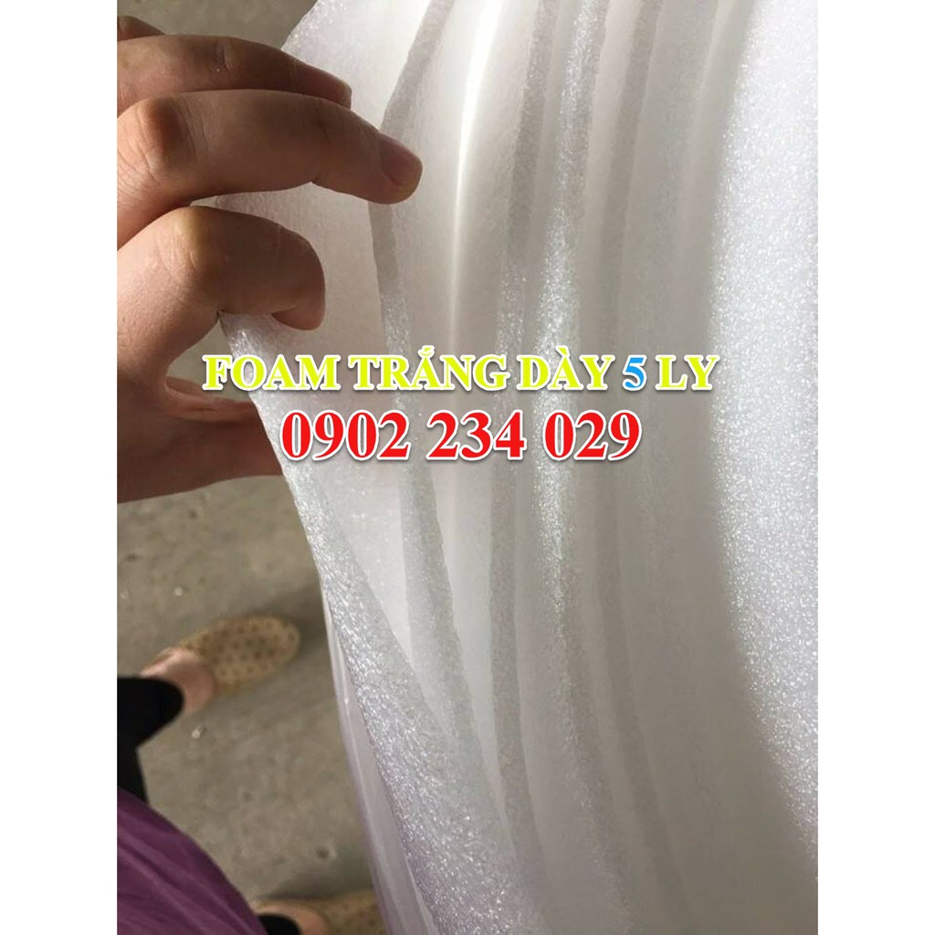 10m Xốp Pe Foam Dày 5mm/5ly Gói Hàng