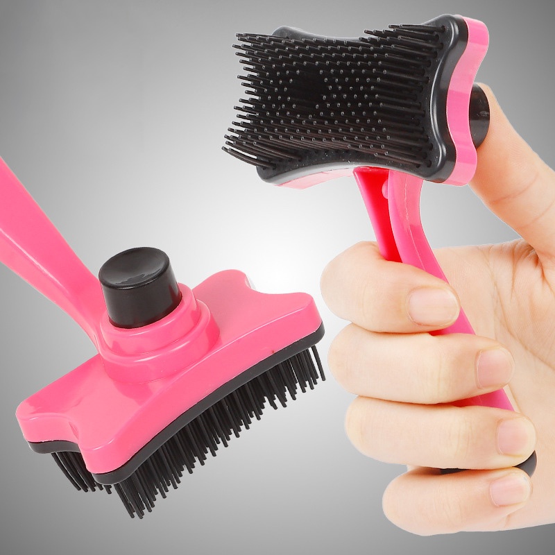 Lược Chải Lông Rụng Chó Mèo Có Nút Bấm Gạt Lông L8099 MIAOCAT