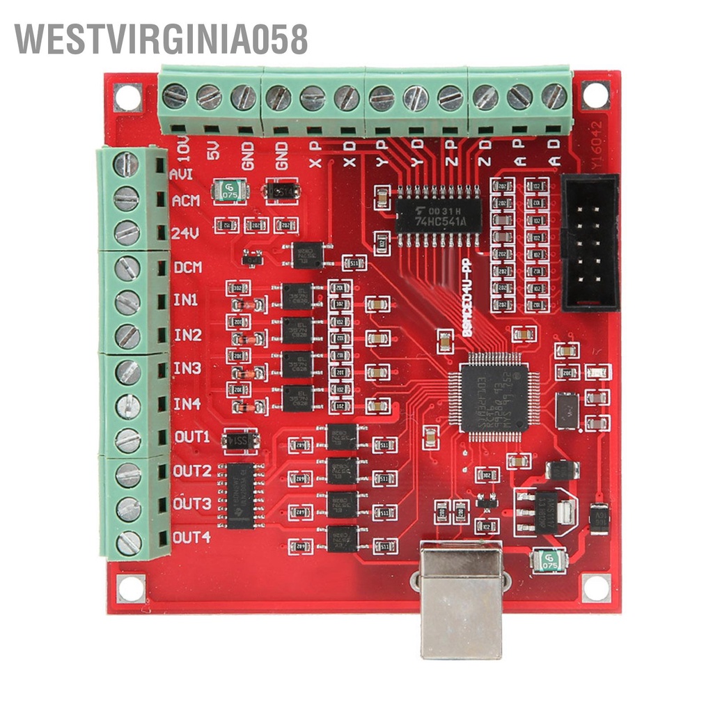 Có thể bán buôn CNC USB MACH3 100Khz Red Break-out Board Hỗ trợ Động cơ bước Ổ đĩa Servo Westvirginia058 Hàng giao ngay