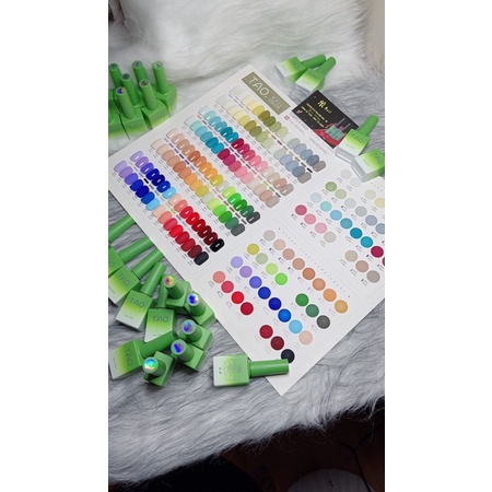 Sét sơn gel T.A.O 60 màu ,sơn móng tay , sơn hàn quốc tặng base top kèm bảng màu