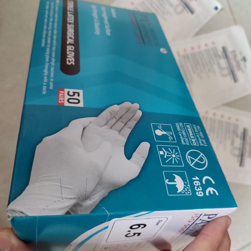 (Q1-HCM) |1 Đôi| Găng Tay Phẫu Thuật Tiệt Trùng PA Gloves Có Bột - Bao Tay Vô Khuẩn PA - Merufa Gloves | BigBuy360 - bigbuy360.vn