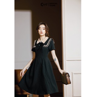 Váy xoè cổ sen CCHAT
