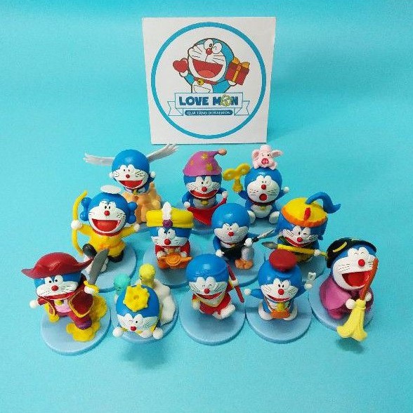 MÔ HÌNH DORAEMON 12 TẬP TRUYỆN, BỘ SƯU TẬP TRANG TRÍ BÀN HỌC