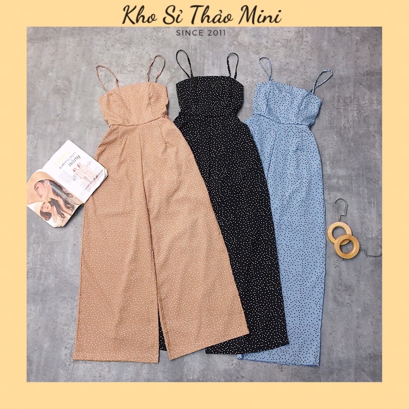 Jumpsuit bi 2 dây quần ống rộng Kho Sỉ Thảo Mini